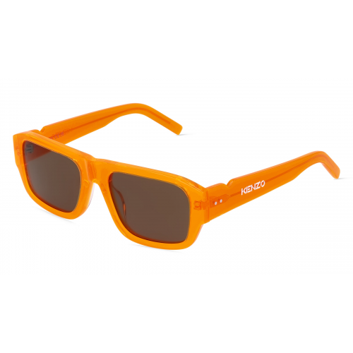 Kenzo KZ40144I Unisex-Sonnenbrille Vollrand Eckig Kunststoff-Gestell, orange