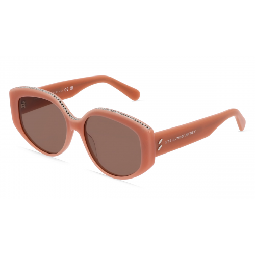 Stella McCartney SC40029I Damen-Sonnenbrille Vollrand Butterfly Bio-Acetat-Gestell, orange