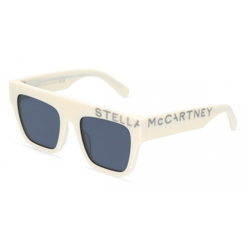 Stella McCartney SC40032I Damen-Sonnenbrille Vollrand Eckig Bio-Acetat-Gestell, gelb