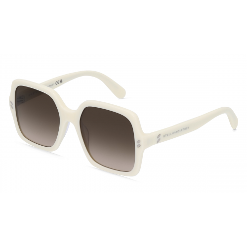 Stella McCartney SC40040I Damen-Sonnenbrille Vollrand Eckig Bio-Acetat-Gestell, gelb