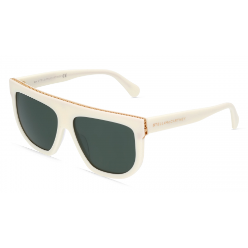 Stella McCartney SC40030I-Y Damen-Sonnenbrille Vollrand Pilot Bio-Acetat-Gestell, gelb