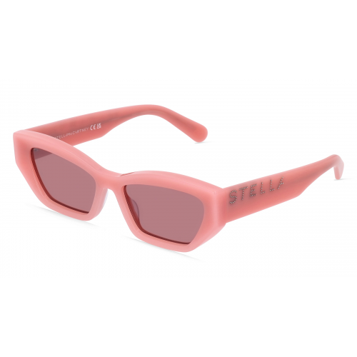 Stella McCartney SC40047I-Y Damen-Sonnenbrille Vollrand Butterfly Bio-Acetat-Gestell, pink