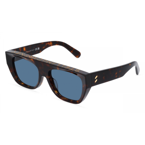 Stella McCartney SC40048I Damen-Sonnenbrille Vollrand Eckig Bio-Acetat-Gestell, braun