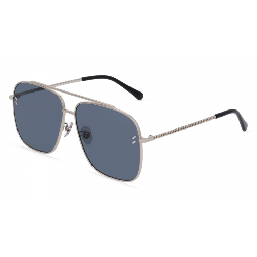 Stella McCartney SC40051U Damen-Sonnenbrille Vollrand Pilot Metall-Gestell, silber