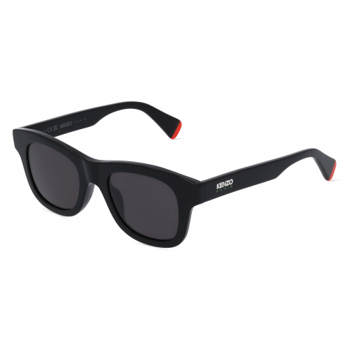 Kenzo KZ40158I Unisex-Sonnenbrille Vollrand Eckig Kunststoff-Gestell, schwarz