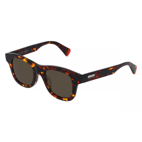 Kenzo KZ40158I Unisex-Sonnenbrille Vollrand Eckig Kunststoff-Gestell, braun