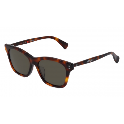 Kenzo KZ40161F Damen-Sonnenbrille Vollrand Butterfly Kunststoff-Gestell, braun