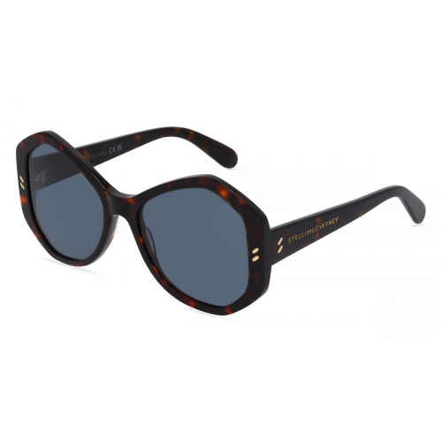 Stella McCartney SC40056I Damen-Sonnenbrille Vollrand Butterfly Bio-Acetat-Gestell, braun