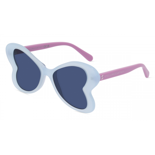 Stella McCartney SC4063IK Kinder-Sonnenbrille Vollrand Butterfly Bio-Acetat-Gestell, blau