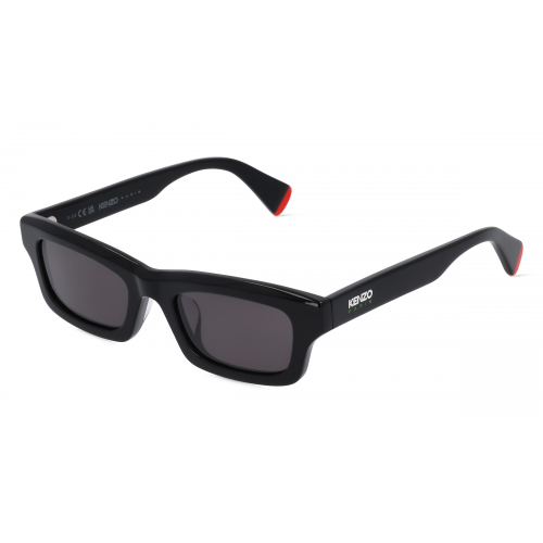 Kenzo KZ40164U Unisex-Sonnenbrille Vollrand Eckig Kunststoff-Gestell, schwarz