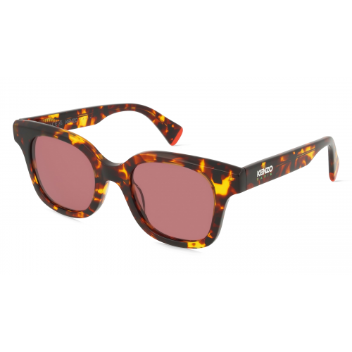 Kenzo KZ40176I AKA Damen-Sonnenbrille Vollrand Butterfly Kunststoff-Gestell, rot