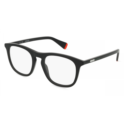 Kenzo KZ50192I Herren-Brille inkl. Gläser Vollrand Panto Kunststoff-Gestell 52mm/20mm/150mm, schwarz