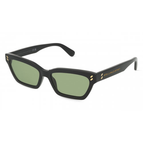 Stella McCartney SC40067I Damen-Sonnenbrille Vollrand Cateye Acetat-Gestell, schwarz