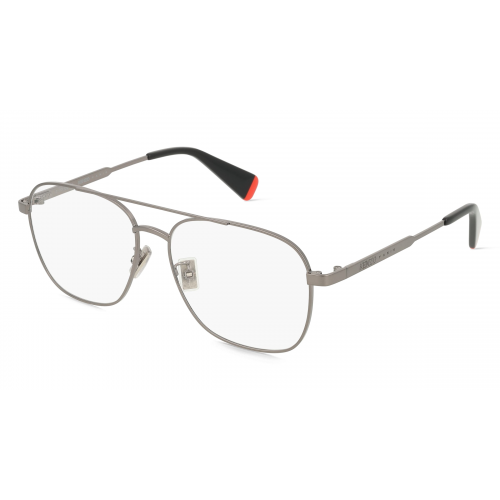 Kenzo KZ50204U Unisex-Brille inkl. Gläser Vollrand Eckig Metall-Gestell 56mm/15mm/140mm, silber