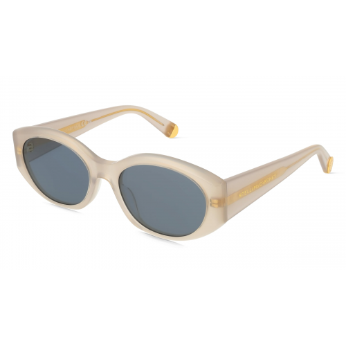 Stella McCartney SC40077I Damen-Sonnenbrille Vollrand Oval Kunststoff-Gestell, grau