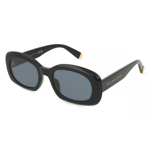 Stella McCartney SC40080I Damen-Sonnenbrille Vollrand Oval Kunststoff-Gestell, schwarz