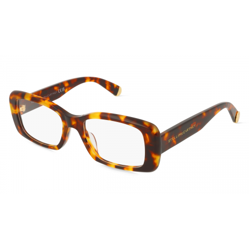 Stella McCartney SC50046I Damen-Brille inkl. Gläser Vollrand Eckig Kunststoff-Gestell 52mm/18mm/140mm, braun