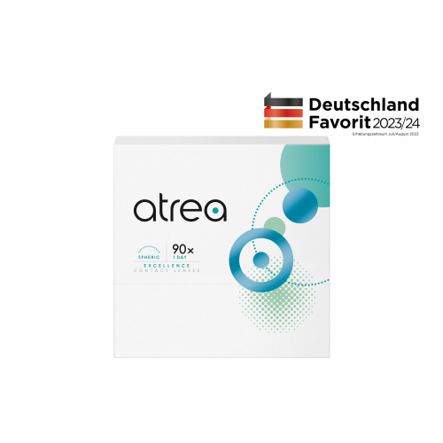 atrea excellence 1 day spheric (90er Packung) Tageslinsen (-0.75 dpt & BC 8.4) mit UV-Schutz