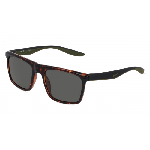 Nike CHAK DZ7372 Unisex-Sonnenbrille Vollrand Eckig Kunststoff-Gestell, braun