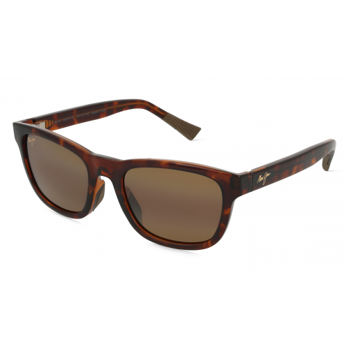 Maui Jim MJ0617S Unisex-Sonnenbrille Vollrand Eckig Nylon-Gestell, braun