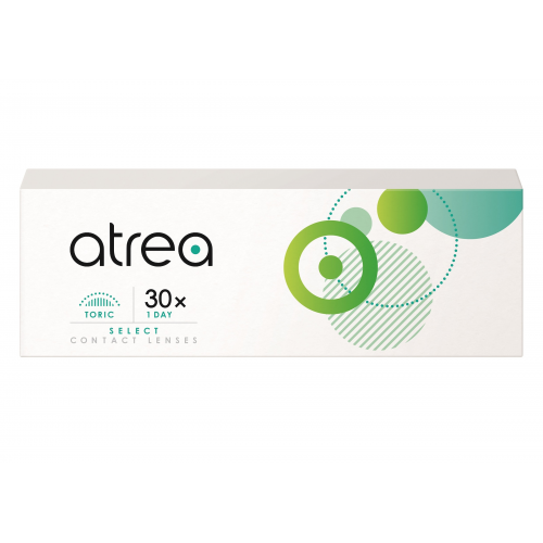 atrea select 1 day toric (30er Packung) Tageslinsen (4 dpt, Zyl. -0,75, Achse 70 ° & BC 8.8)