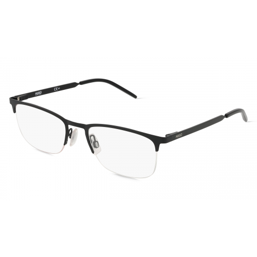 Hugo HG 1019 Herren-Brille inkl. Gläser Halbrand Eckig Metall-Gestell 53mm/20mm/145mm, schwarz