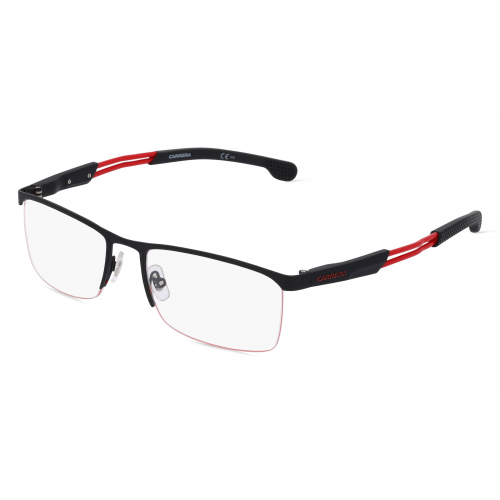 Carrera 4408 Herren-Brille inkl. Gläser Vollrand Eckig Metall-Gestell 56mm/19mm/140mm, schwarz