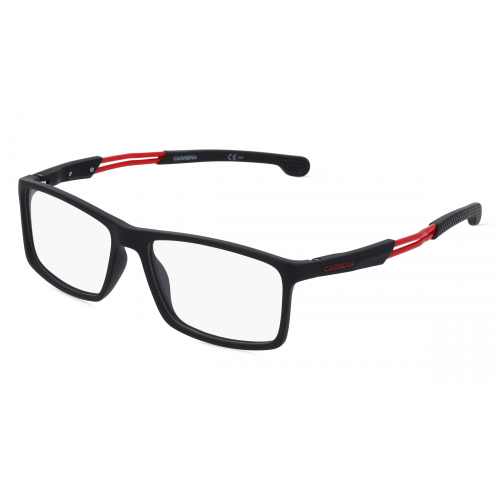 Carrera 4410 Herren-Brille inkl. Gläser Vollrand Eckig Kunststoff-Gestell 55mm/16mm/140mm, schwarz