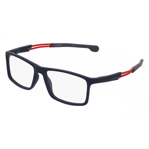 Carrera 4410 Herren-Brille inkl. Gläser Vollrand Eckig Kunststoff-Gestell 55mm/16mm/140mm, blau