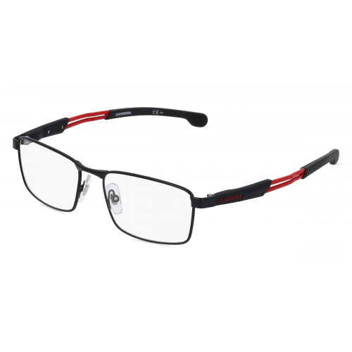 Carrera 4409 Herren-Brille inkl. Gläser Vollrand Eckig Metall-Gestell 54mm/17mm/140mm, schwarz