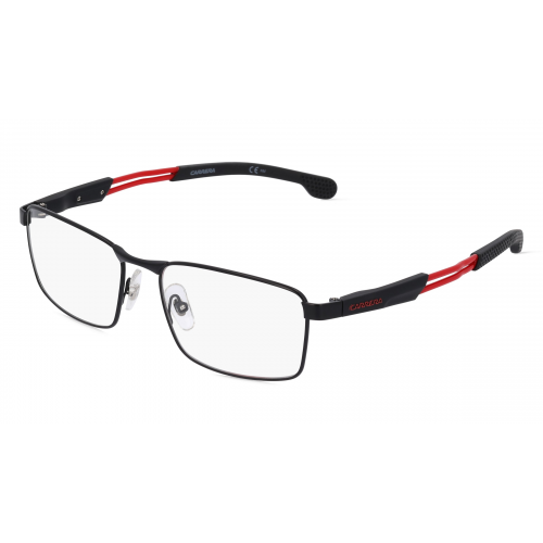 Carrera 4409 Herren-Brille inkl. Gläser Vollrand Eckig Metall-Gestell 56mm/17mm/140mm, schwarz