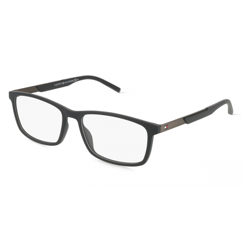 Tommy Hilfiger Eyewear TH 1694 Herren-Brille inkl. Gläser Vollrand Eckig Kunststoff-Gestell 55mm/17mm/145mm, schwarz