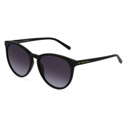 Tommy Hilfiger TH 1724/S Damen-Sonnenbrille Vollrand Butterfly Acetat-Gestell, schwarz