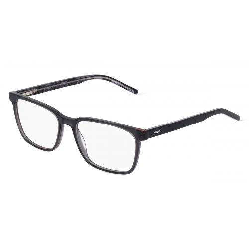 Hugo HG 1074 Herren-Brille inkl. Gläser Vollrand Eckig Acetat-Gestell 56mm/17mm/145mm, schwarz