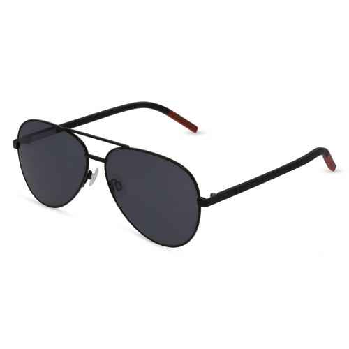 Tommy Hilfiger TJ 0008/S Unisex-Sonnenbrille Vollrand Pilot Metall-Gestell, schwarz