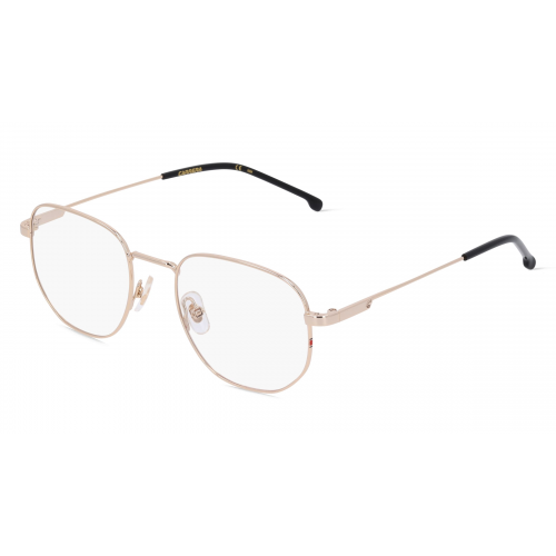 Carrera 2017T Unisex-Brille inkl. Gläser Vollrand Achteckig Metall-Gestell 49mm/19mm/135mm, gold