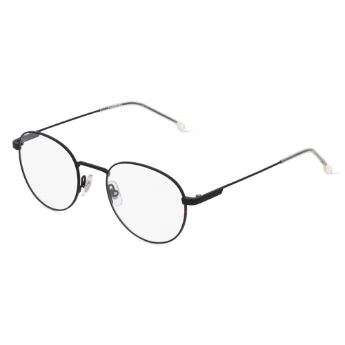 Carrera 2009T Unisex-Brille inkl. Gläser Vollrand Rund Metall-Gestell 49mm/20mm/135mm, schwarz