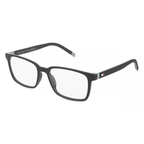 Tommy Hilfiger Eyewear TH 1786 Herren-Brille inkl. Gläser Vollrand Eckig Kunststoff-Gestell 51mm/17mm/140mm, grau