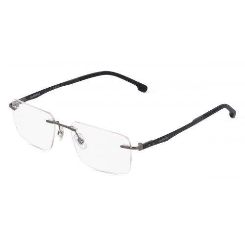 Carrera 8853 Herren-Brille inkl. Gläser Vollrand Eckig Metall-Gestell 55mm/17mm/145mm, schwarz