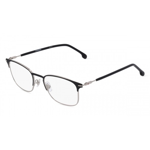 Carrera 240 Unisex-Brille inkl. Gläser Vollrand Eckig Metall-Gestell 52mm/19mm/145mm, schwarz