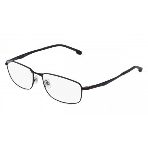 Carrera 8854 Herren-Brille inkl. Gläser Vollrand Eckig Metall-Gestell 59mm/17mm/145mm, schwarz