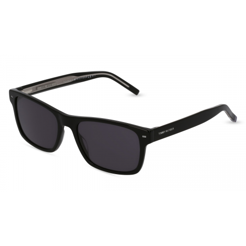 Tommy Hilfiger TH 1794/S Herren-Sonnenbrille Vollrand Eckig Kunststoff-Gestell, schwarz