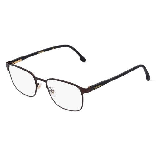 Carrera 253 Herren-Brille inkl. Gläser Vollrand Eckig Metall-Gestell 53mm/19mm/145mm, schwarz