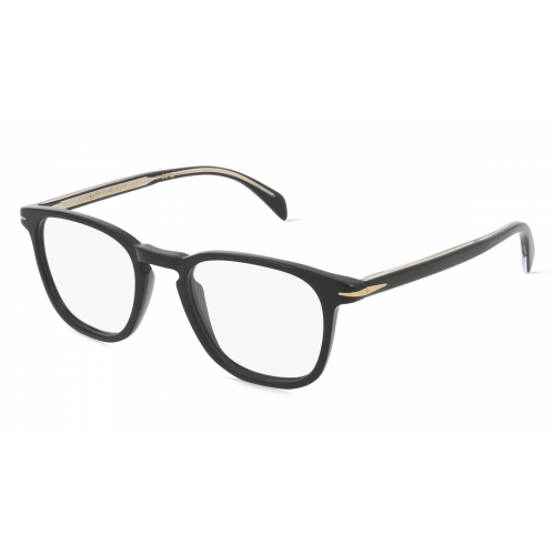 David Beckham DB 1050 Herren-Brille inkl. Gläser Vollrand Eckig Acetat-Gestell 49mm/20mm/150mm, schwarz