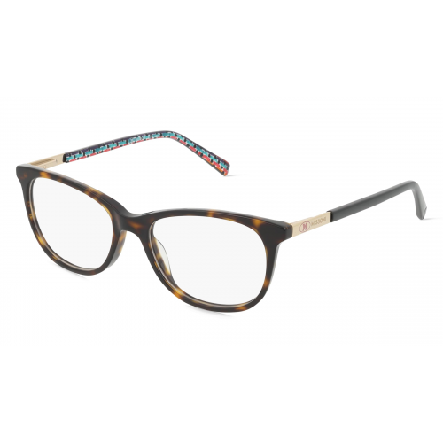 Missoni MMI 0051 Damen-Brille inkl. Gläser Vollrand Cateye Acetat-Gestell 50mm/16mm/140mm, braun