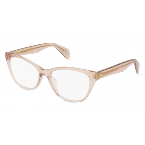 Rag & Bone RNB3039 Damen-Brille inkl. Gläser Vollrand Butterfly Kunststoff-Gestell 54mm/16mm/140mm, gelb