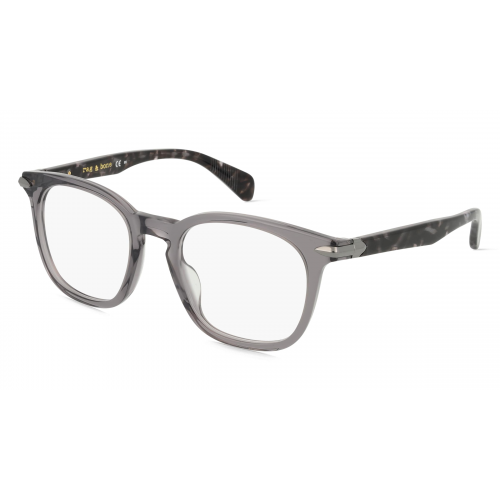 Rag & Bone RNB7037/G Unisex-Brille inkl. Gläser Vollrand Panto Acetat-Gestell 50mm/20mm/140mm, grau