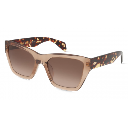 Rag & Bone RNB1046/G/S Damen-Sonnenbrille Vollrand Butterfly Kunststoff-Gestell, gelb