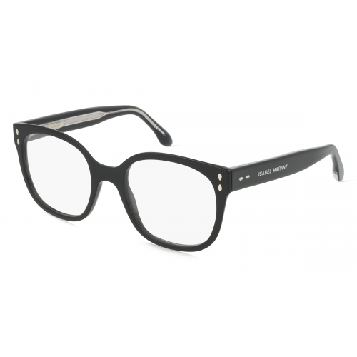 Isabel Marant IM 0021 Damen-Brille inkl. Gläser Vollrand Eckig Acetat-Gestell 52mm/20mm/145mm, schwarz