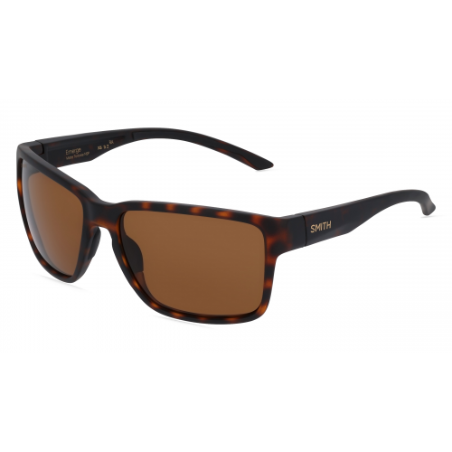 Smith EMERGE Herren-Sonnenbrille Vollrand Eckig Kunststoff-Gestell, braun